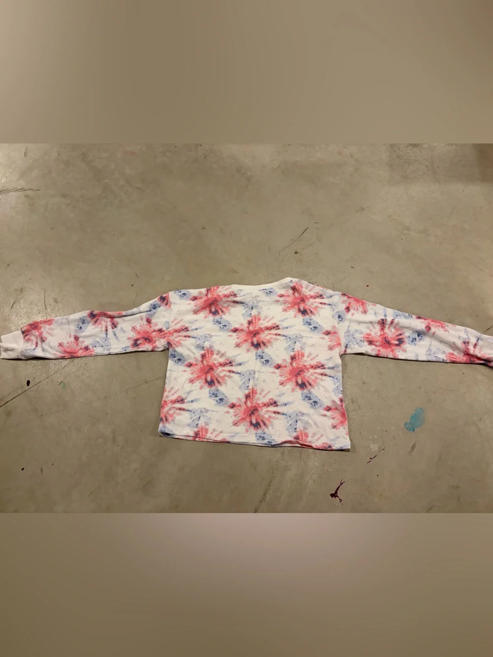 Carter's White Tie-Dye Pink & Blue Kids Pajama Set